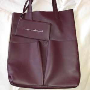 Mia & Luca Dark Purple Purse & Wallet Set